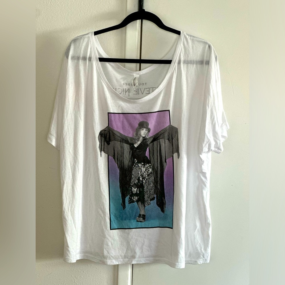 Stevie Nicks tour oversized shrug t-shirt